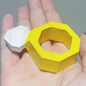 Old School RuneScape Blandade Hantverksringar 3D-utskriven Handmålad Modell (OSRS)