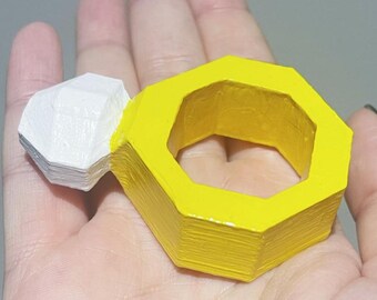 Anillos de artesanía variados de Old School RuneScape, modelo impreso en 3D y pintado a mano (OSRS)