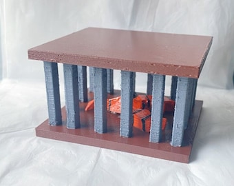 Modelo impreso en 3D de la olla de langosta de Runescape de la vieja escuela, pintado a mano (OSRS)