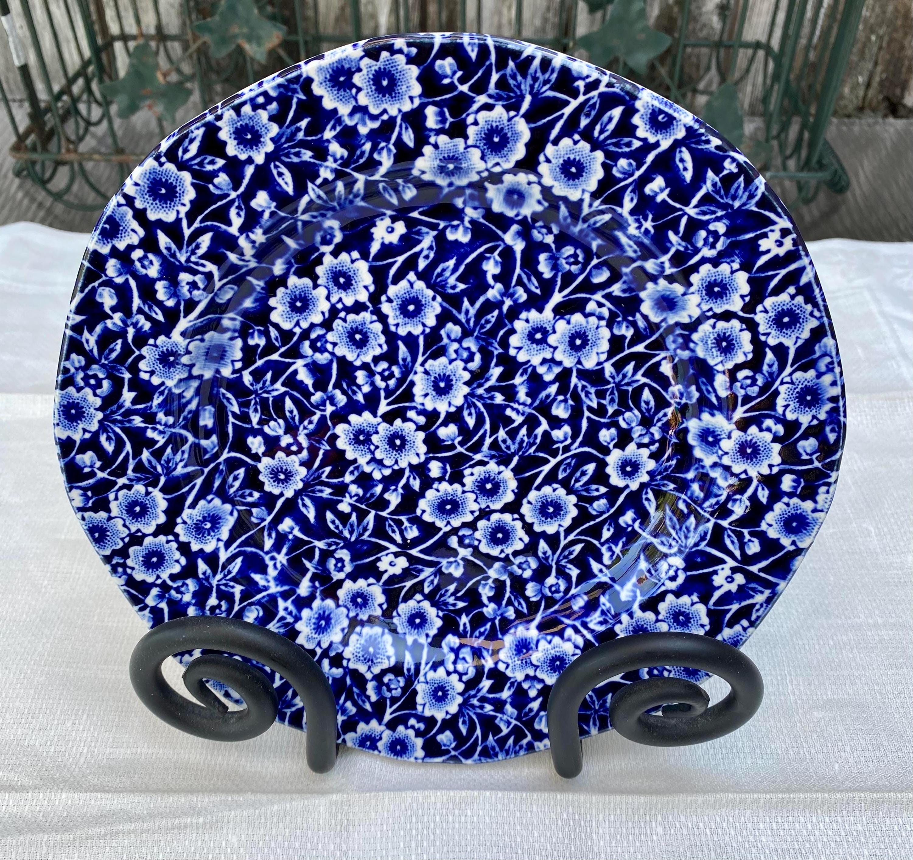 Burleigh Blue Calico - Etsy