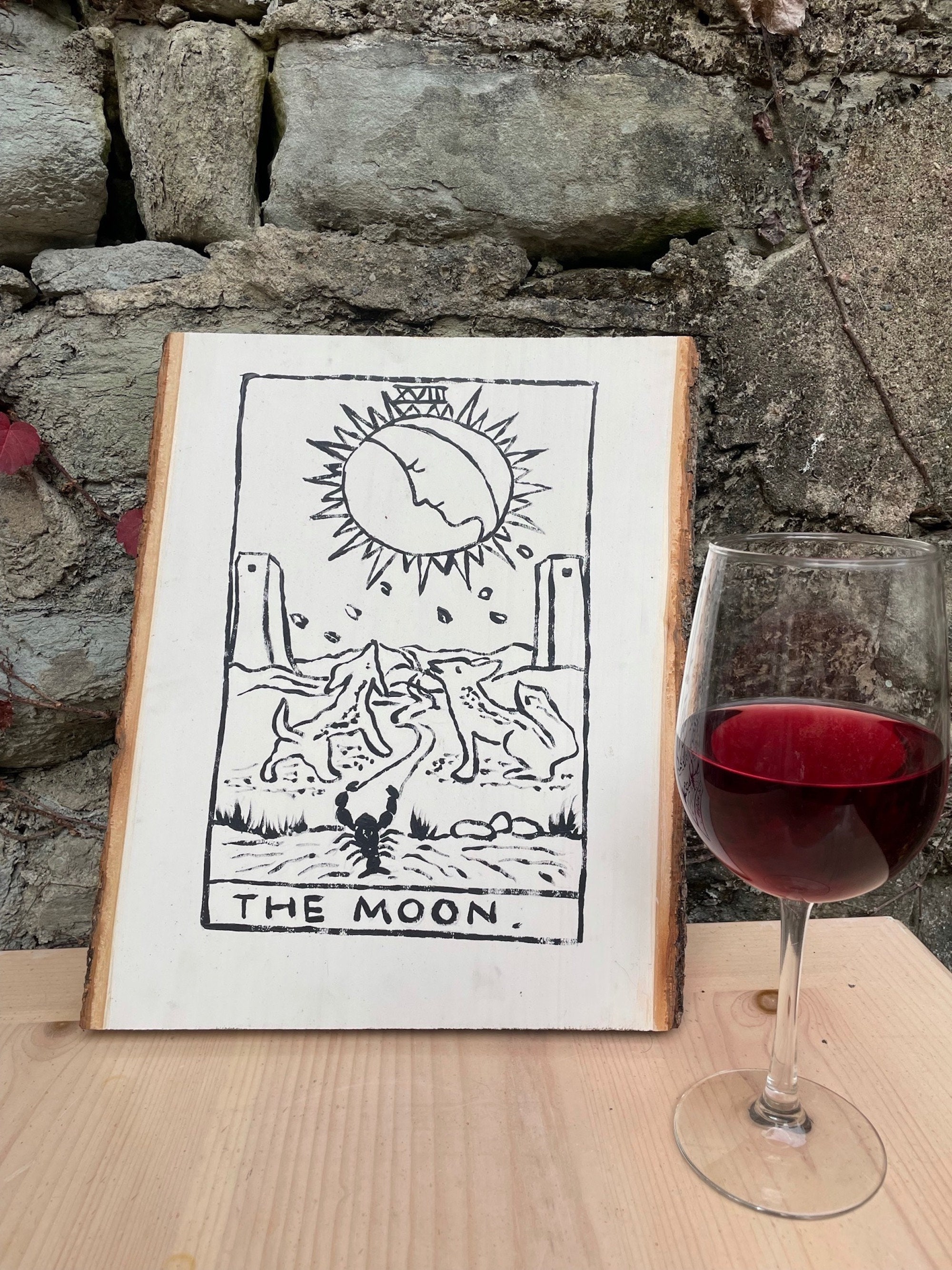 Plaque Murale Métal Carte De Tarot – 30 X 20 Cm – Déco Thème ésotérique
