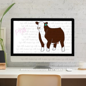 Hereford show bull, show cattle, stock show, instant digital download, showing, livestock