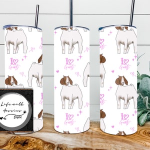 I love goats seamless livestock pattern. Show goat seamless, instant digital download, sublimation, stock show, livestock, showing