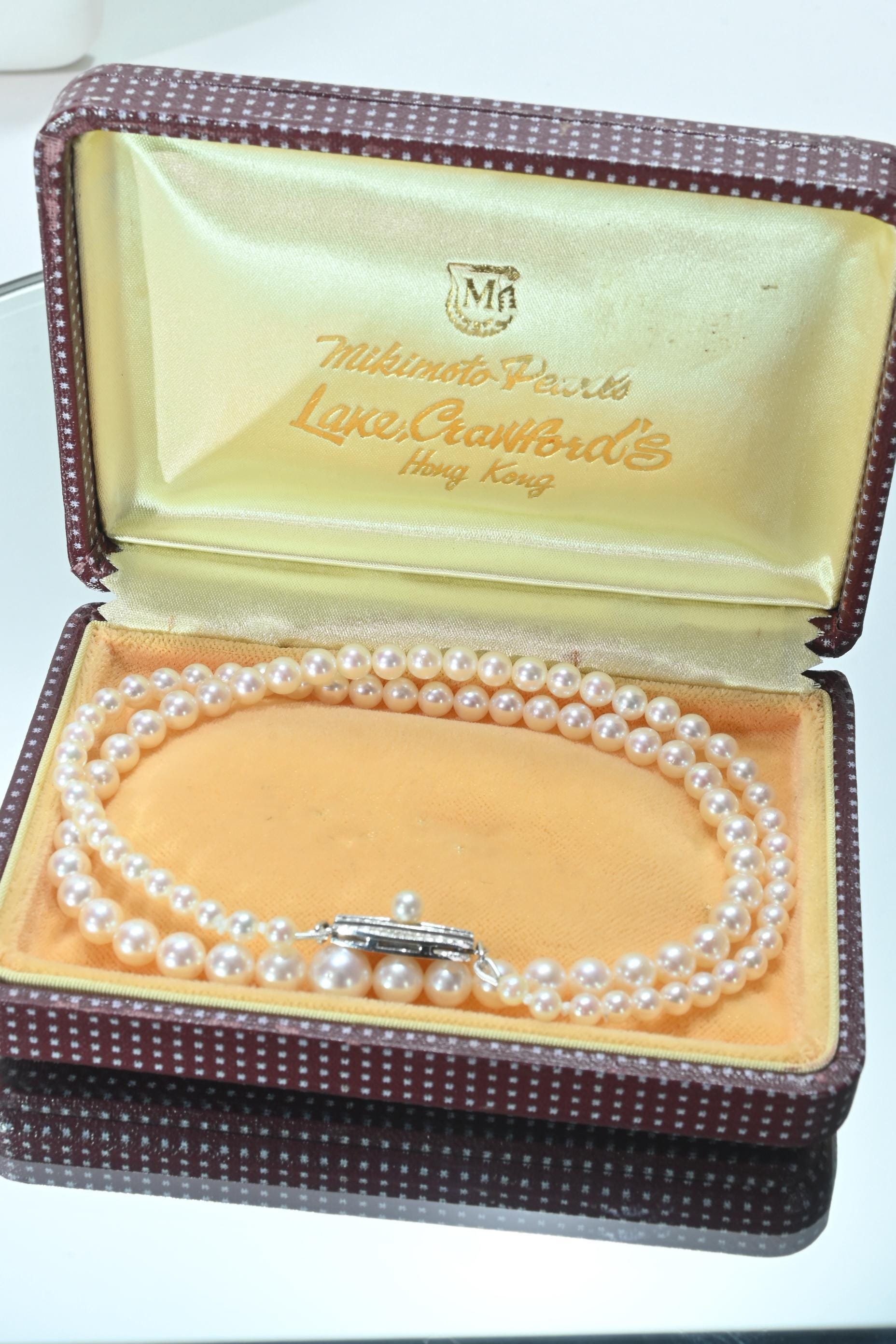 ミキモトパールアイランド ジュエリーボックス アンティークボックス 木箱 MIKIMOTO - ミキモトパール宝石箱ジュエリーボックスケース