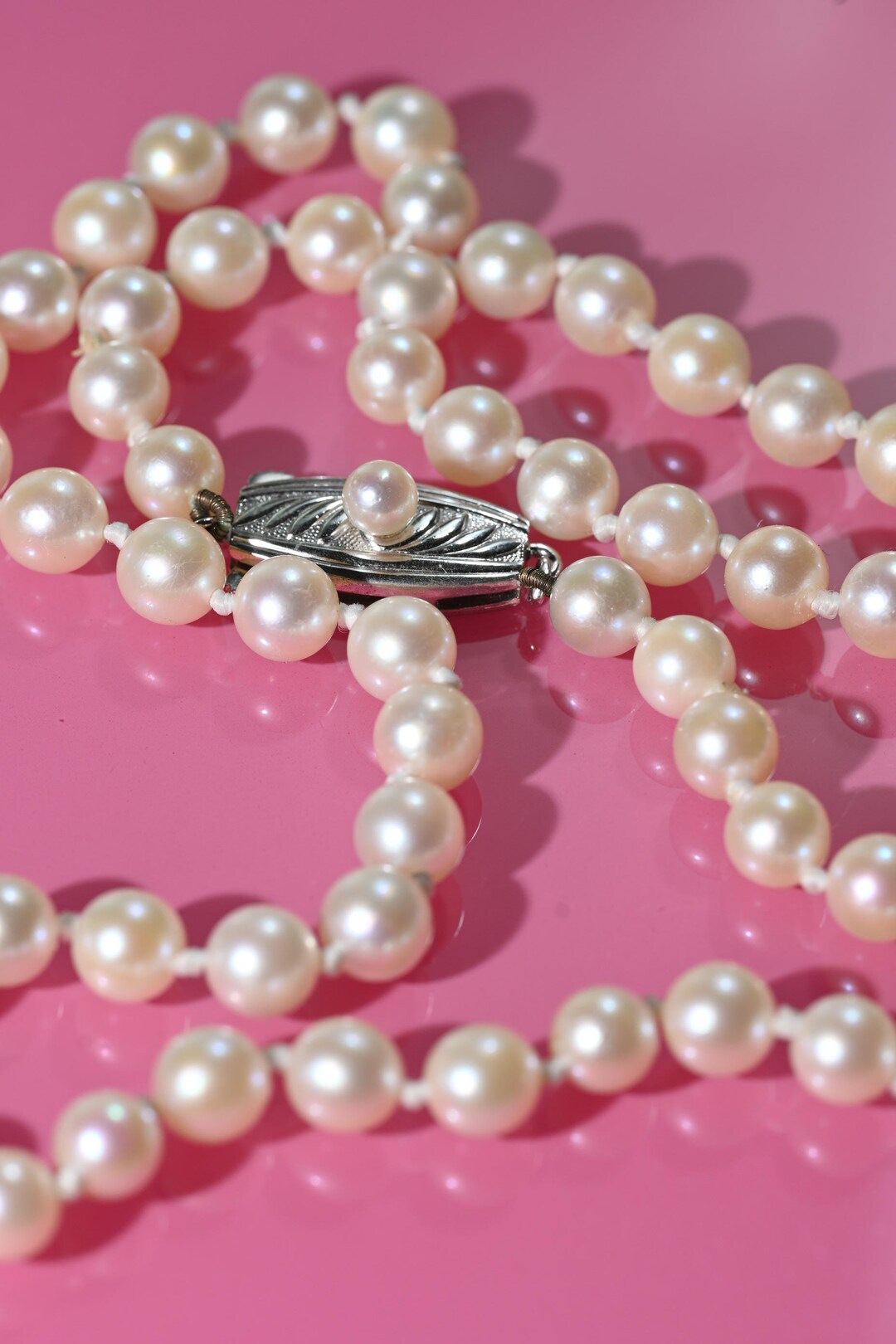 Genuine Mikimoto Pearl Necklace 1972 Strand Etsy