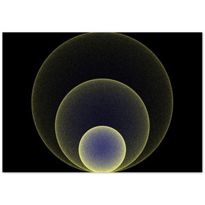 Two-Tone Globes (Promotional Poster) - Created with Math and Code - 40x28 inch High-Resolution 300 dpi - Premium Matte Paper Poster
