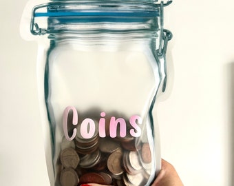 Flat Coin Jar | Cash Stuffing