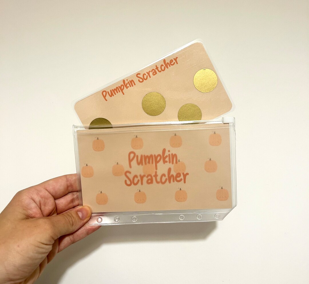Pumpkin Scratcher Savings Challenge Cash Stuffing Etsy