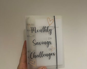 Monthly Savings Challenge with Binder | Cash Stuffing