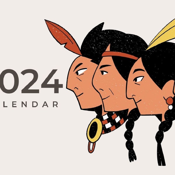 Native American Calendar 2024 Etsy