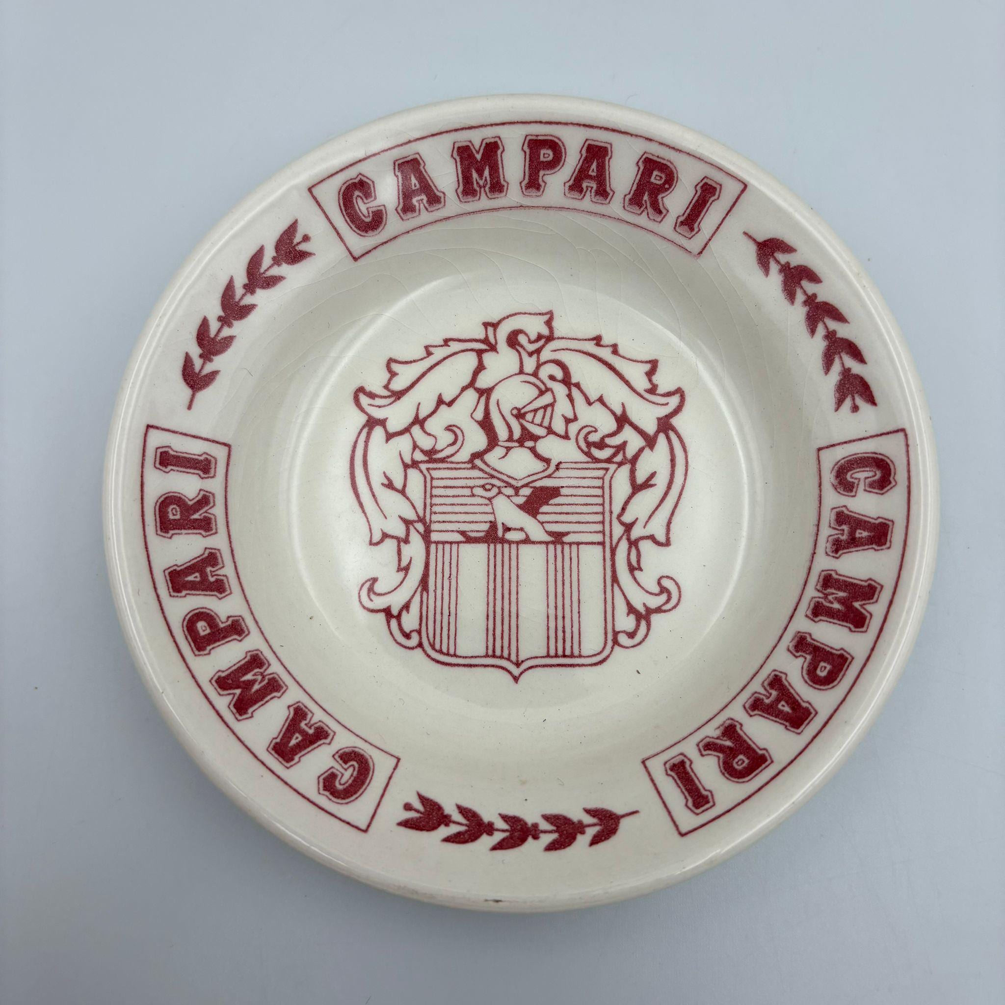 CAMPARI 陶器製アンティーク灰皿 Made in Italy Vintage Campari Italy Blue Ceramic Ashtray | eBay