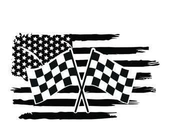 Racing Flag PNG, JPG Digital Download