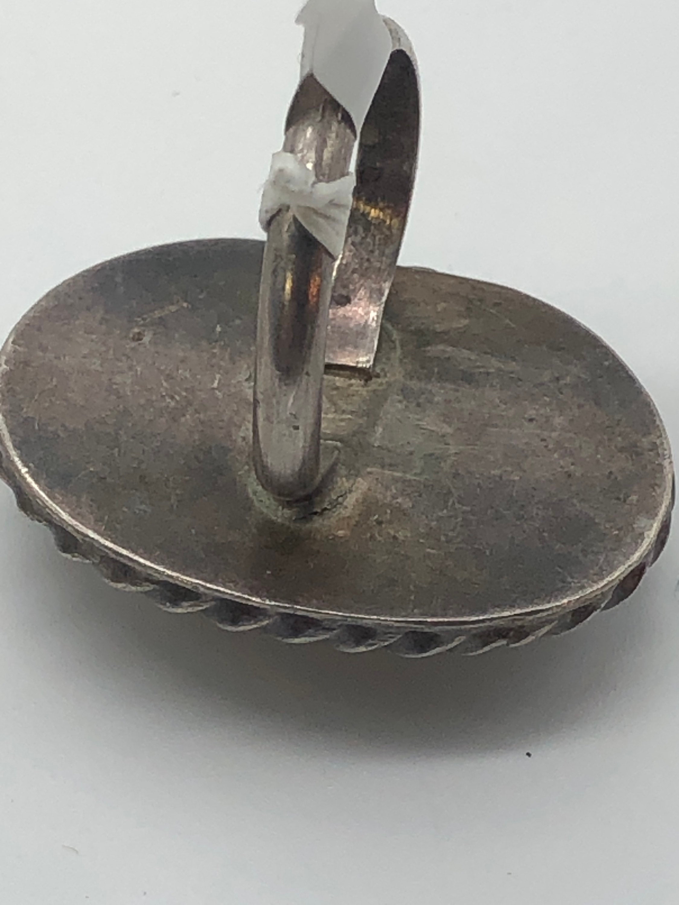 Vintage Native American Sterling Silver Turquoise Ring - Etsy