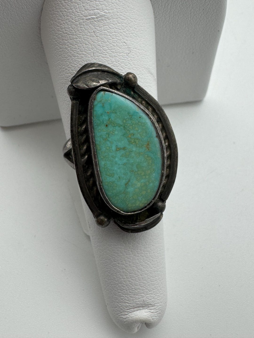 Vintage Sterling Silver Turquoise Native American Ring - Etsy