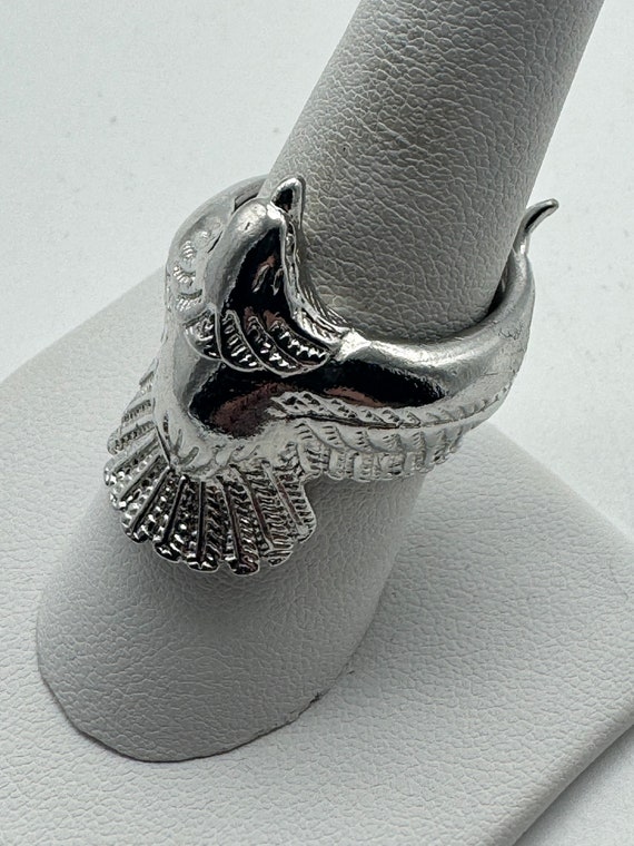 Vintage Sterling Silver Eagle Ring