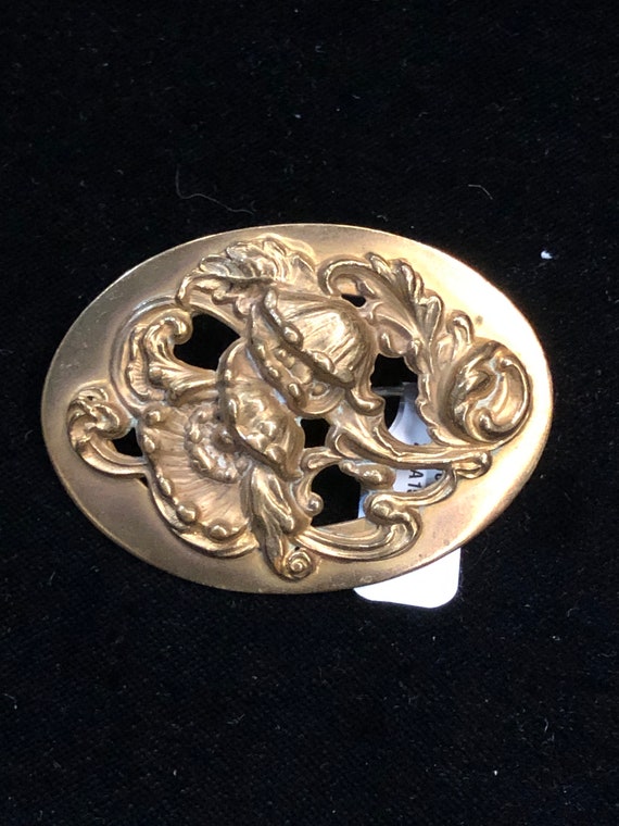 Antique Victorian Era Sash Brooch Pin