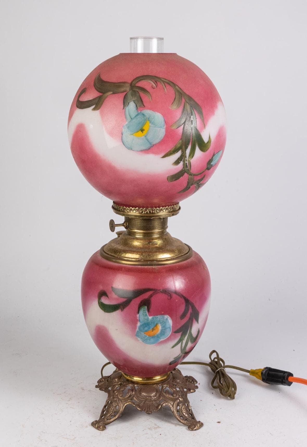1980's　ポストモダン　ヴィンテージ　アテンションマーク　ポップ　アート　鏡 Antique Victorian Art Nouveau Gone With the Wind Hand Painted