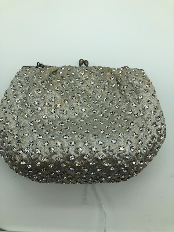 antique 1950s rhinestone purse Gem
