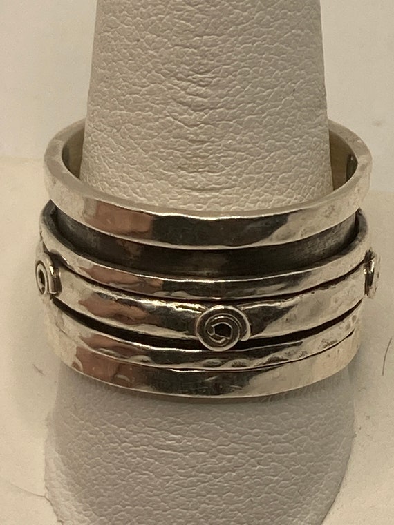 Vintage Sterling Silver Cigar Band Ring