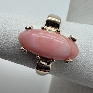 Antique 14k Yellow Gold Coral Ring