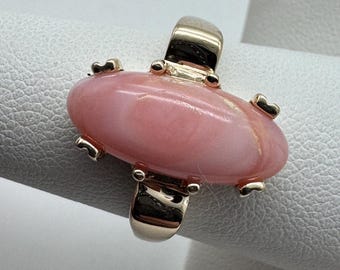 Antique 14k Yellow Gold Coral Ring