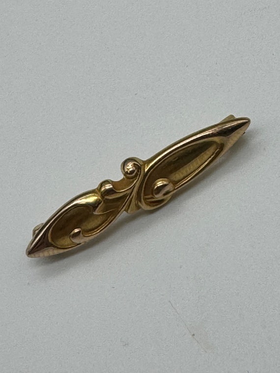 Antique Victorian 14k Yellow Gold Small Baby Pin B