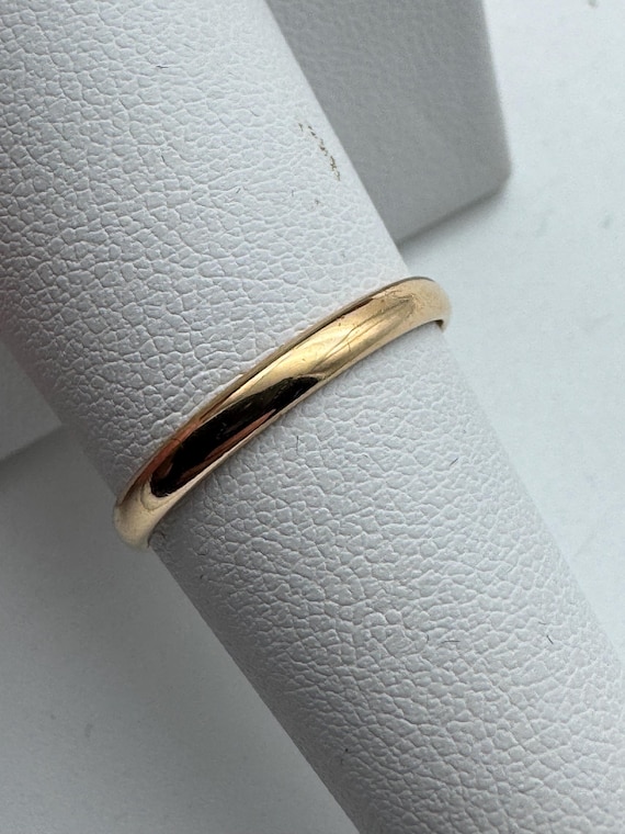 Vintage 14k Yellow Gold Thin Band - image 1