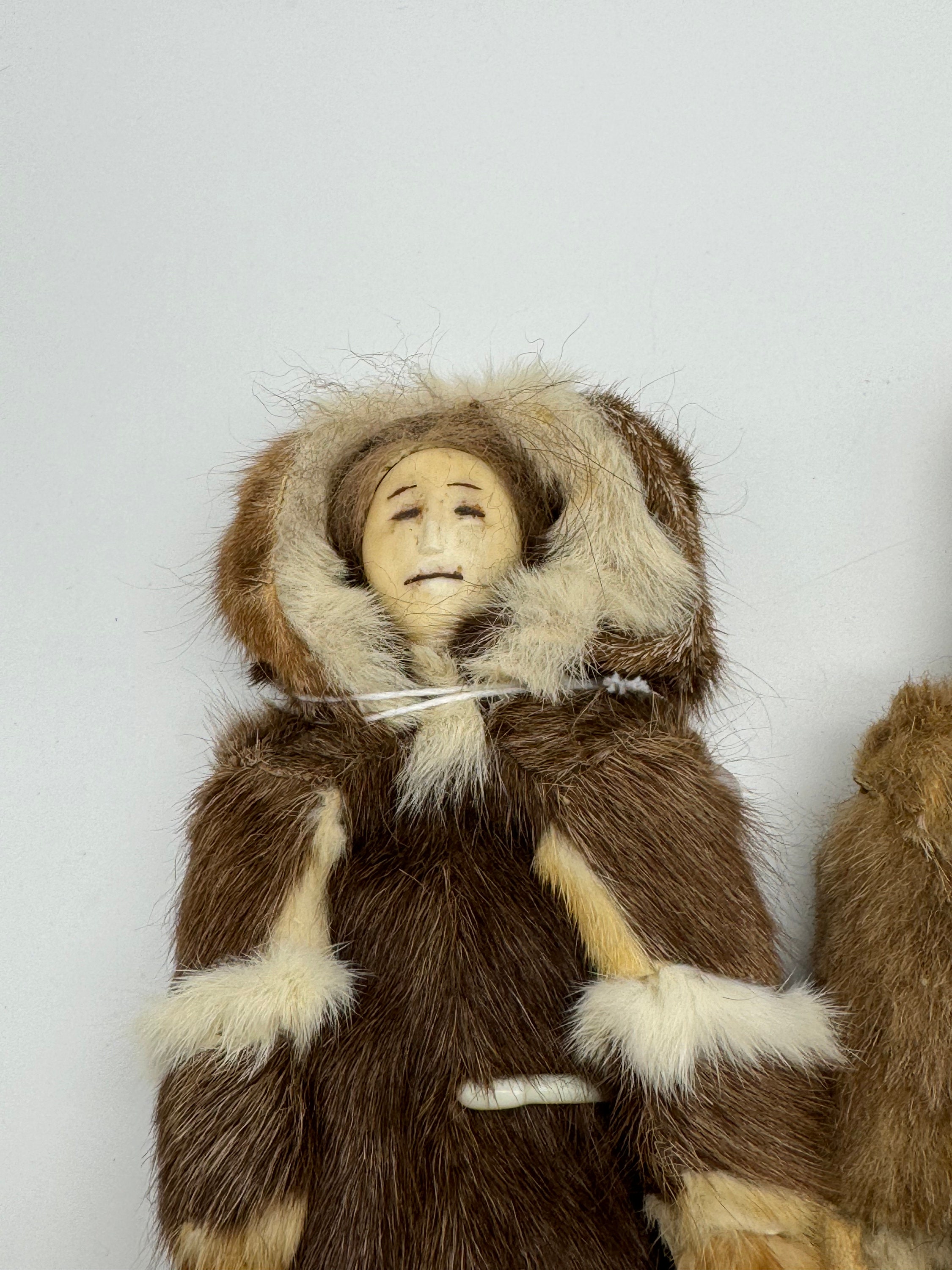 Antique Alaskan Inuit Dolls Fur and Leather - Etsy