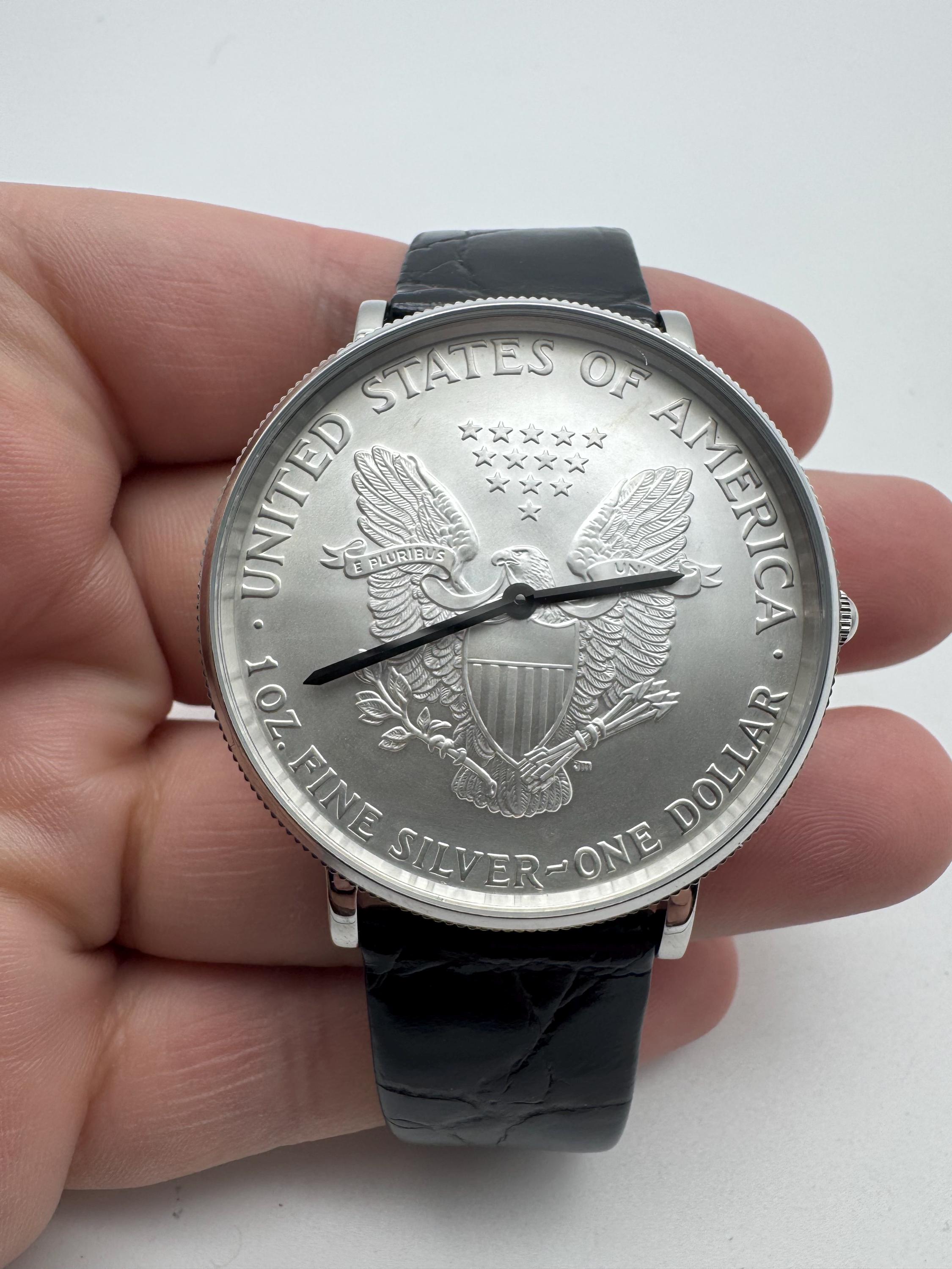 42mm 2006 Silver Dollar Coin 3D Swiss Quartz CROTON Watch - Etsy