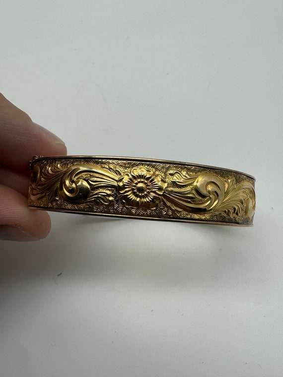 Antique Gold Filled Victorian Bangle