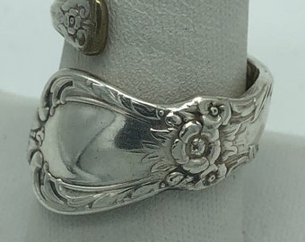 Vintage Sterling Silver Spoon ring