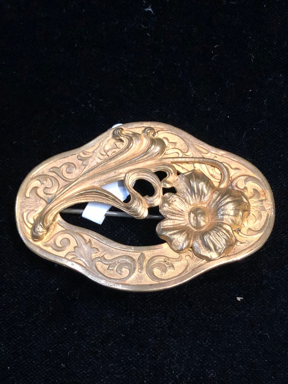 Antique Victorian Era Sash Brooch Pin