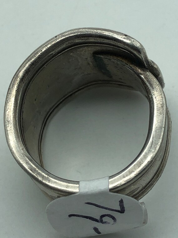 Vintage Sterling Silver Artsy Spoon Ring - image 3