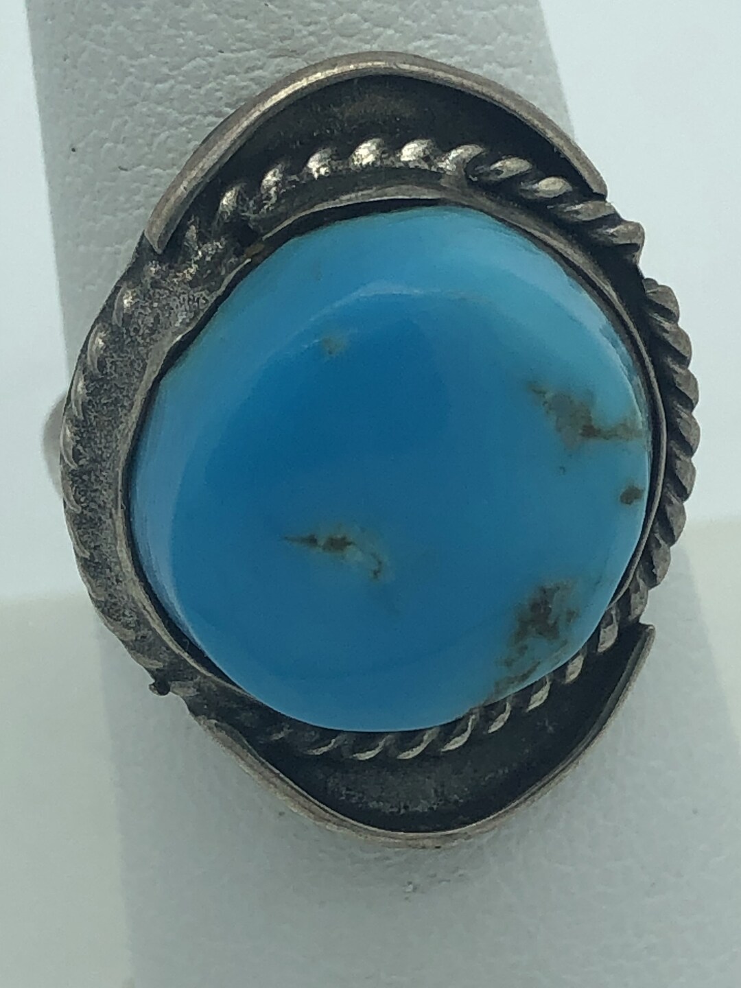 Vintage Sterling Silver Native American Turquoise Ring - Etsy