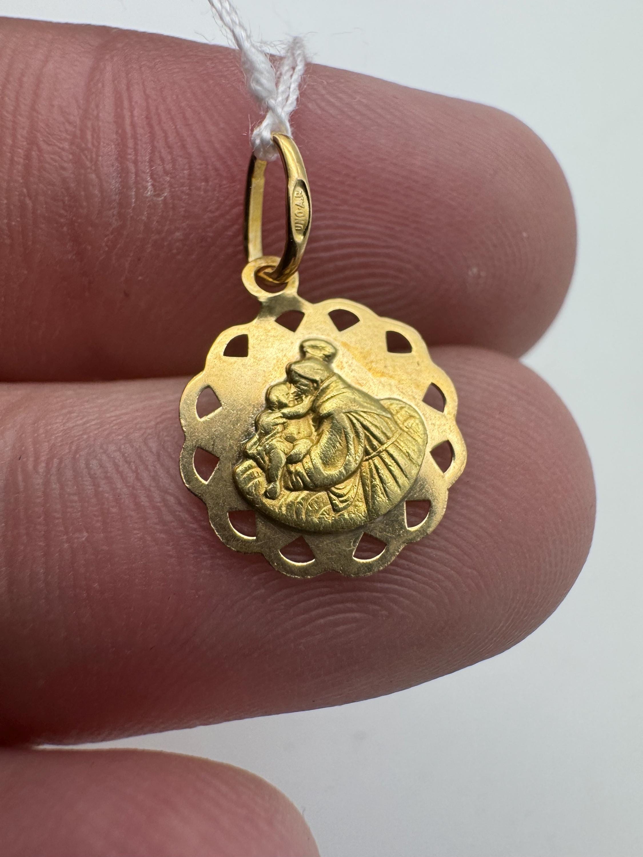 St Anthony Pendant 18k - Etsy
