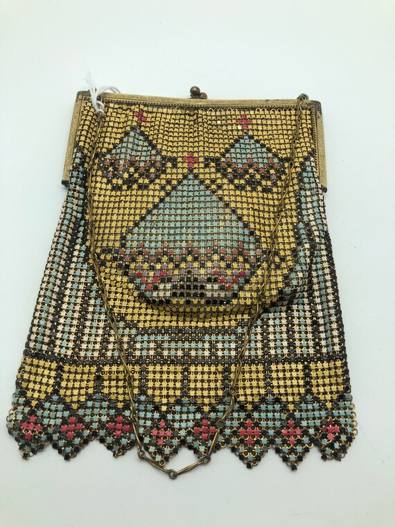 Wonderful Art mandalan mesh enamel evening bag pur