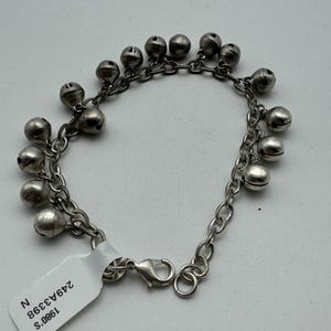 Vintage Sterling Silver Puffy Heart Link Bracelet - Etsy