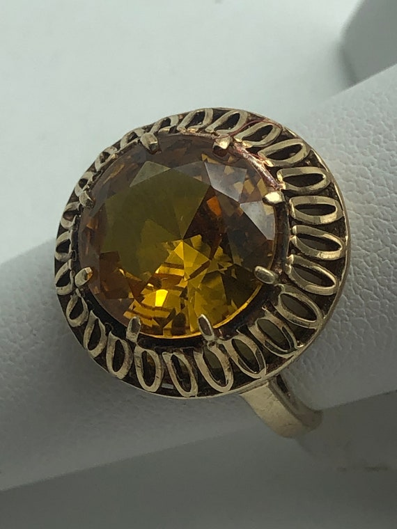 10K Yellow Gold Citrine Ring