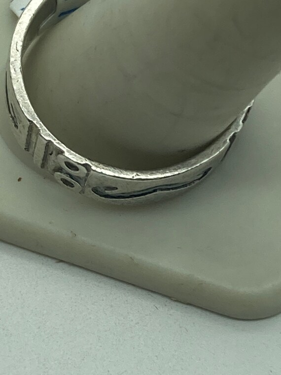 Vintage Heavy Sterling Silver Zuni Band - image 2
