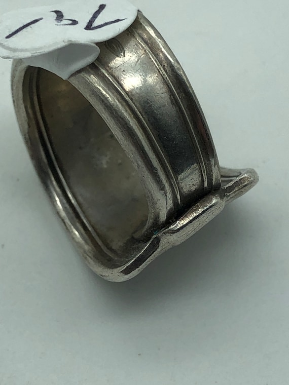 Vintage Sterling Silver Artsy Spoon Ring - image 2