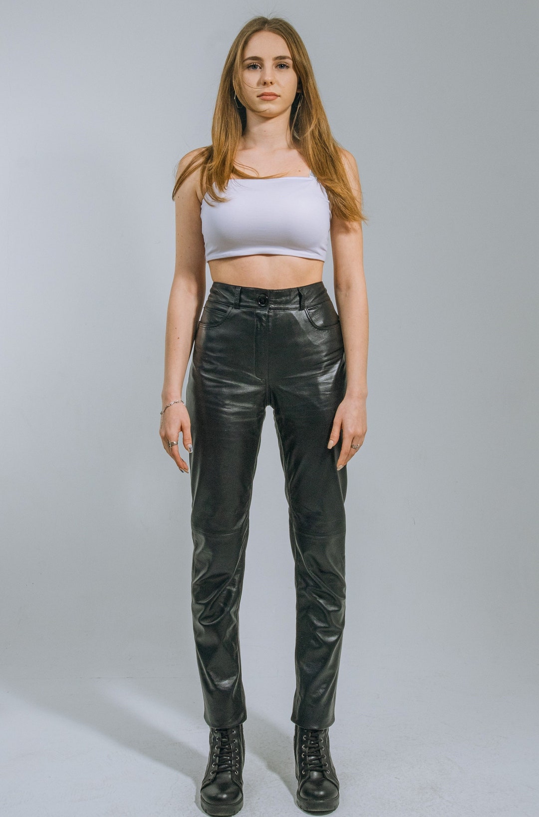 パンツ Levi's Horse Hide Black Leather Pants 00s Levi's 505-4958 Horse Hide Black Leather Pants 黒 W32