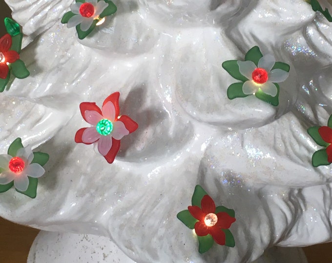 Christmas Acrylic Flower Lights for Ceramic Trees - Etsy