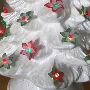Christmas Acrylic Flower Lights for Ceramic Trees