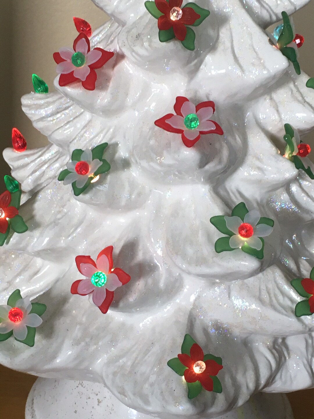 Christmas Acrylic Flower Lights for Ceramic Trees - Etsy