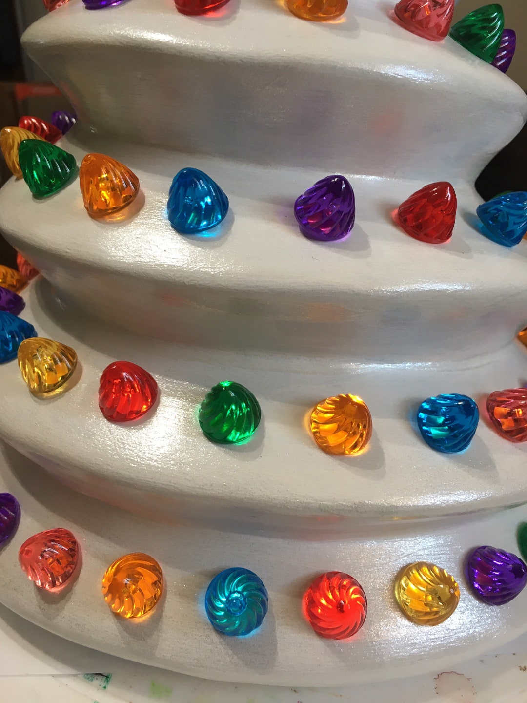 Swirl Gumdrop Bulbs for Ceramic Trees, New Etsy