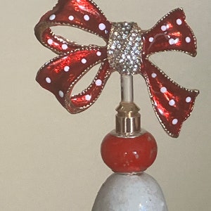 Red Ribbon Topper for Ceramic Trees - Etsy