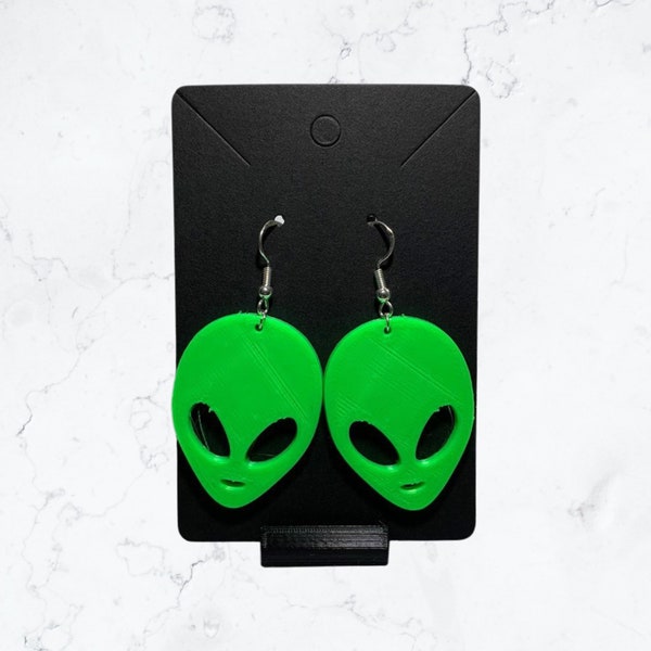 Cool Funky Alien Earring Set Disco Party (3D Printed) UK Fast & Free