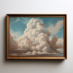 Clouds | Cloud Painting | Oil Painting | Wall Art | Matte Print | 14x11, 124x18