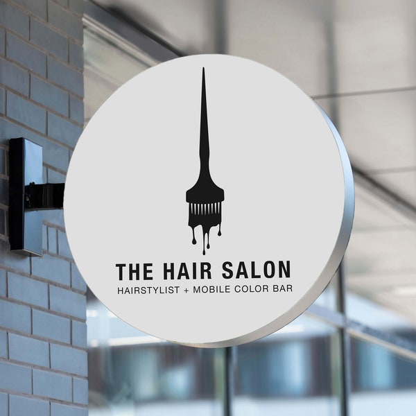 Hair Coloring Icon for a Hair Salon Logo | Hair Studio Logo | Salon Logo