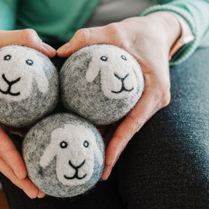 Eco-Friendly Smart Sheep 6-Pk 100% Premium Wool Dryer Balls Extra Large Reusable & Natural Handmade Bestseller image 7